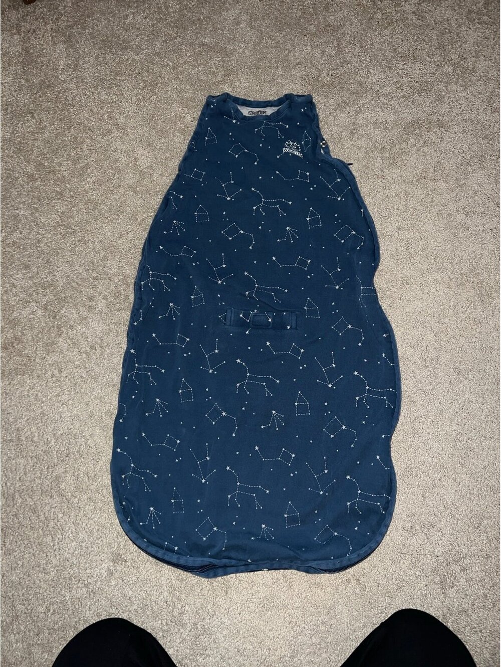 Woolino 4 Season Sleep Sack Merino Wool & Organic Cotton Night Sky 2-24 months